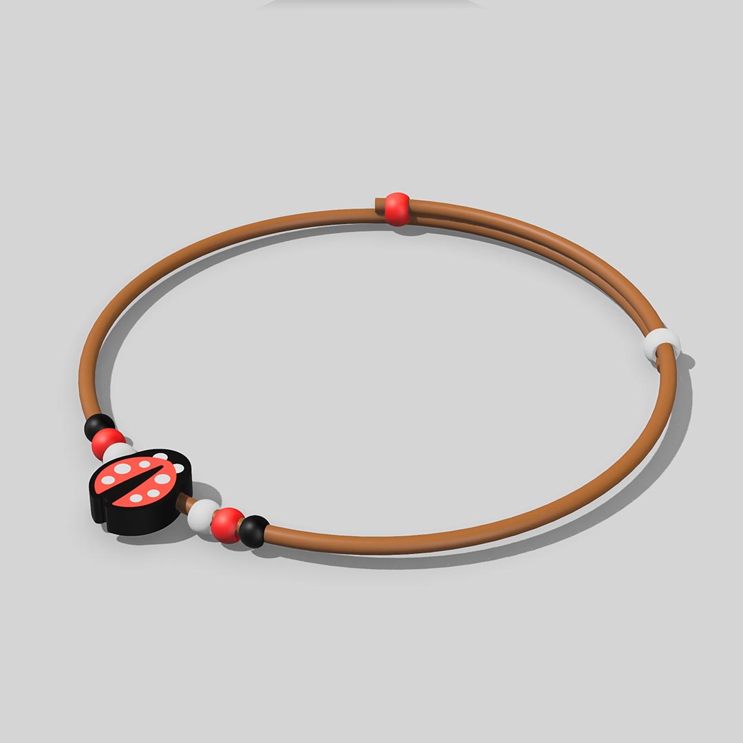 Leder-Armband Glücksbringer - Gluexau