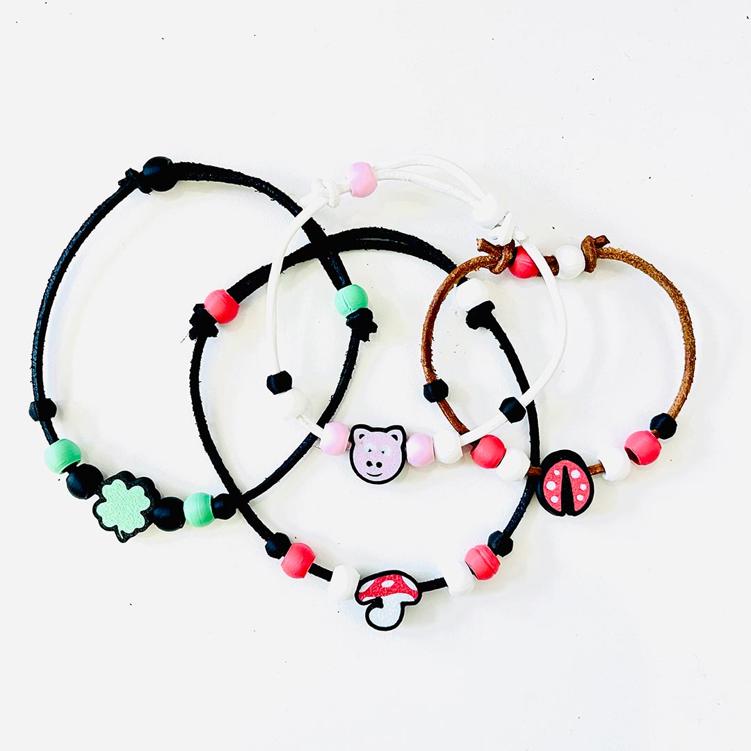 Leder-Armband Glücksbringer - Gluexau